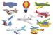Figurine- Mijloace de transport aeriene - 10 buc